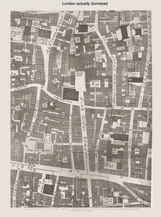 Framed Print : London Actually Surveyed, 1886 Framed Print : London Actually Surveyed, 1886