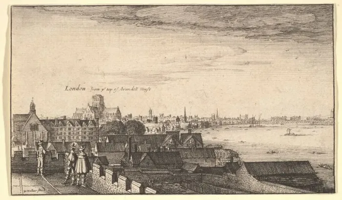 Framed Print : London from Arundel House, 1643. Creator: Wenceslaus Hollar Framed Print : London from Arundel House, 1643. Creator: Wenceslaus Hollar