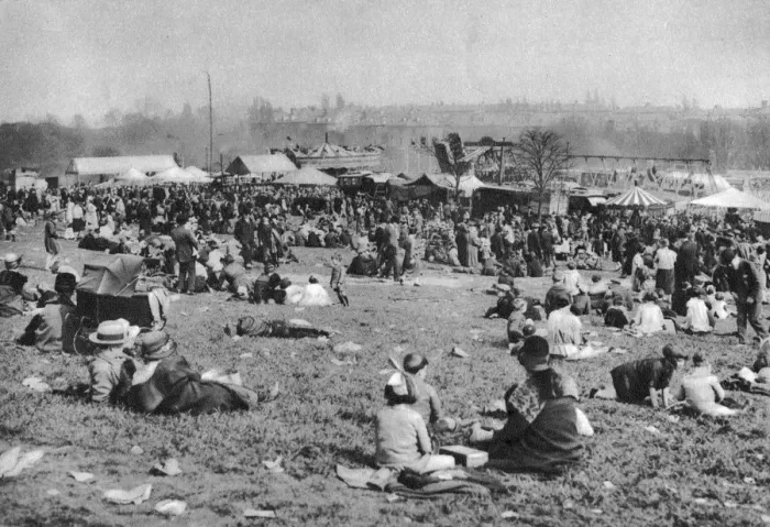 Framed Print : London bank holiday carnival, Hamstead Heath, London, 1926-1927. Artist: McLeish Framed Print : London bank holiday carnival, Hamstead Heath, London, 1926-1927. Artist: McLeish