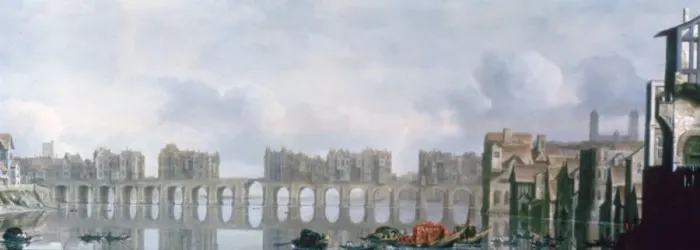 Framed Print : London Bridge, 1630. Artist: Claude Jongh Framed Print : London Bridge, 1630. Artist: Claude Jongh