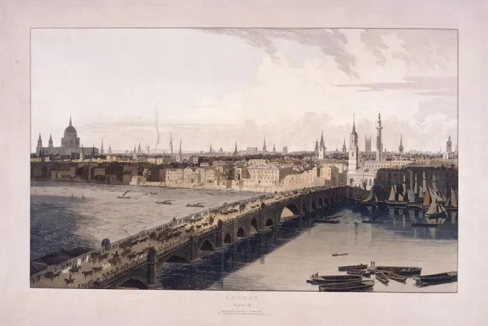 Framed Print : London Bridge, 1804. Artist: William Daniell Framed Print : London Bridge, 1804. Artist: William Daniell