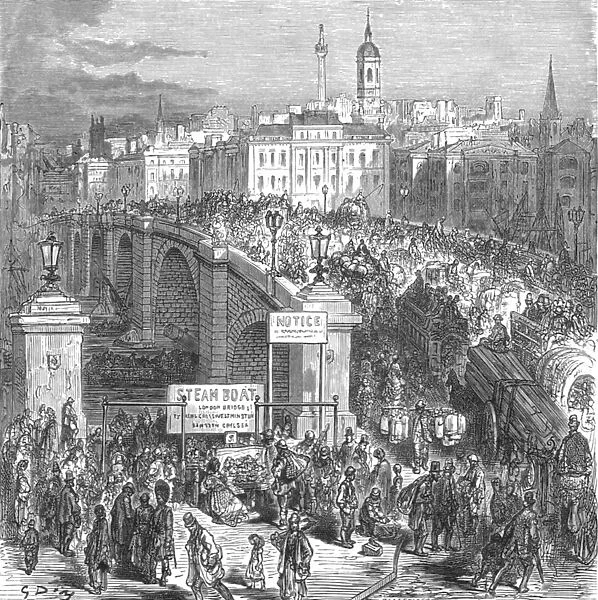 London Bridge, 1872, 1872. Creator: Gustave Doré