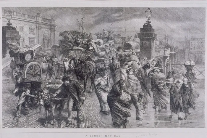 Framed Print : London Bridge (new), London, c1870. Artist: G Durand Framed Print : London Bridge (new), London, c1870. Artist: G Durand