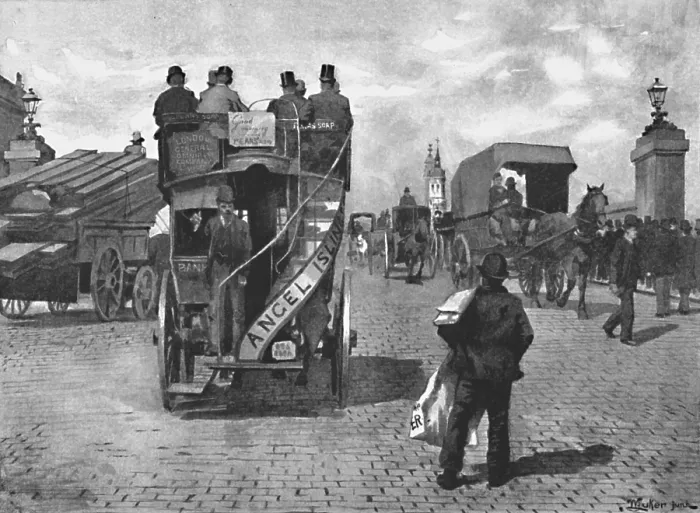 Framed Print : London Bridge, South, 1891. Creator: William Luker. London Bridge, South, 1891. Creator: William Luker Framed Print : London Bridge, South, 1891. Creator: William Luker. London Bridge, South, 1891. Creator: William Luker