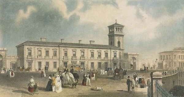 London Bridge Station, Bermondsey, London, 1845. Artist: Henry Adlard