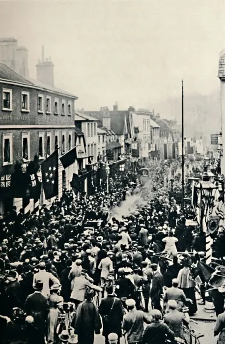 Framed Print : London-Brighton Emancipation Run, 14th November, 1896, 1896, (1937) Framed Print : London-Brighton Emancipation Run, 14th November, 1896, 1896, (1937)