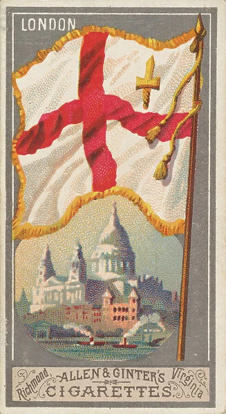 London, from the City Flags series (N6) for Allen & Ginter Cigarettes Brands, 1887