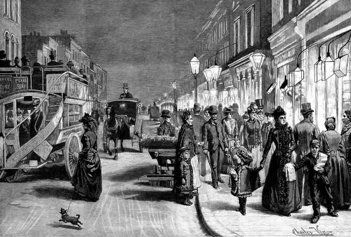 Framed Print : London After Dark, 1895. Creator: Unknown Framed Print : London After Dark, 1895. Creator: Unknown