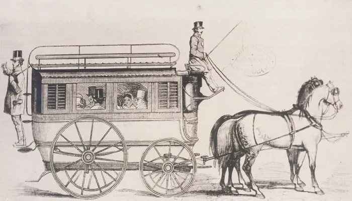Framed Print : London General Omnibus, 1856 Framed Print : London General Omnibus, 1856