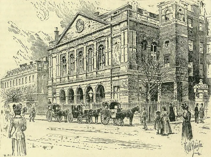 Framed Print : The London Hospital, c1900. Creator: Will B. Robinson Framed Print : The London Hospital, c1900. Creator: Will B. Robinson