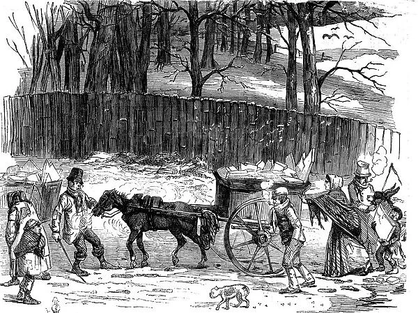 London ice carts, 1850