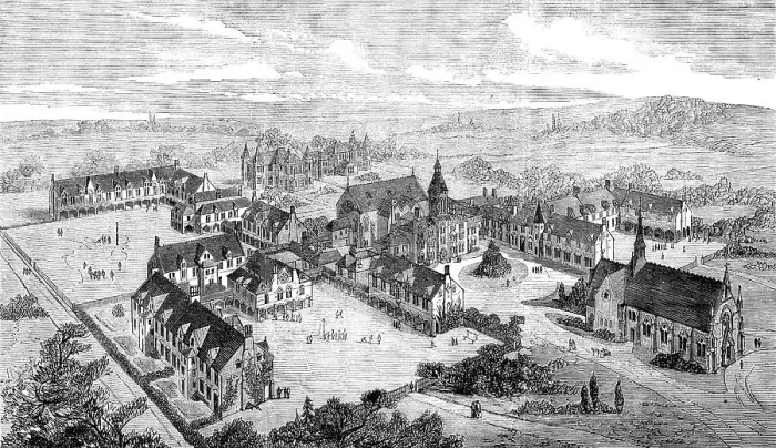 Framed Print : The London Orphan Asylum, Watford, 1871. Creator: Unknown Framed Print : The London Orphan Asylum, Watford, 1871. Creator: Unknown