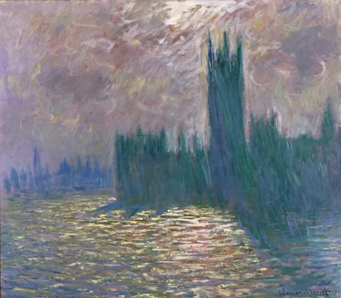 Framed Print : London, Parliament, Reflections on the Thames, 1905 Framed Print : London, Parliament, Reflections on the Thames, 1905