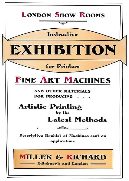 London Show Rooms - Instructive Exhibition for Printers, 1907. Artist: Miller & Richard