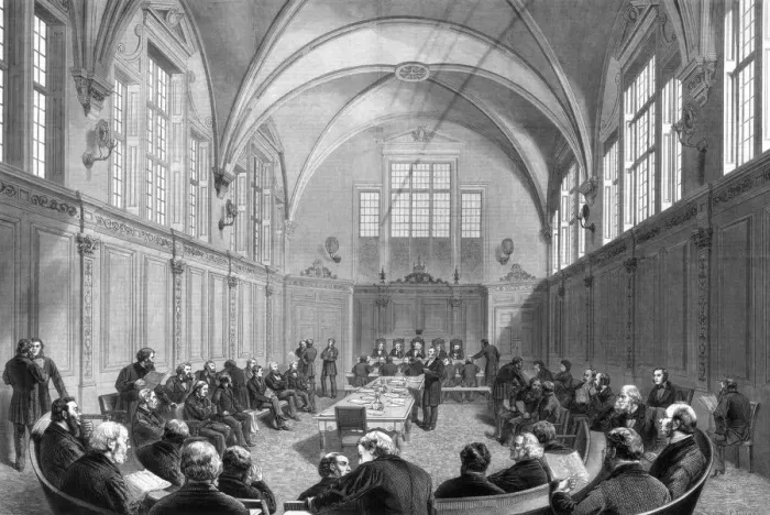Framed Print : The London school-boards new office on the Thames Embankment, London, 1875 Framed Print : The London school-boards new office on the Thames Embankment, London, 1875