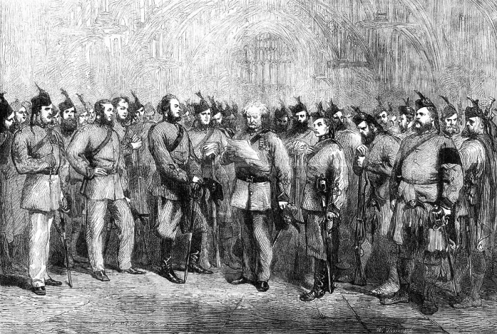 Framed Print : The London Scottish Volunteers, 1862. Creator: W Thomas Framed Print : The London Scottish Volunteers, 1862. Creator: W Thomas