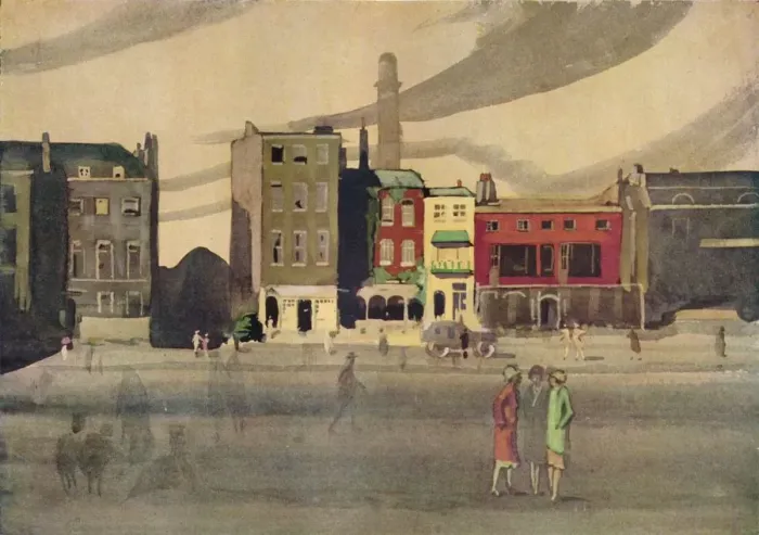 Framed Print : London in Spring, 19th century, (1938). Artist: George Sheringham Framed Print : London in Spring, 19th century, (1938). Artist: George Sheringham