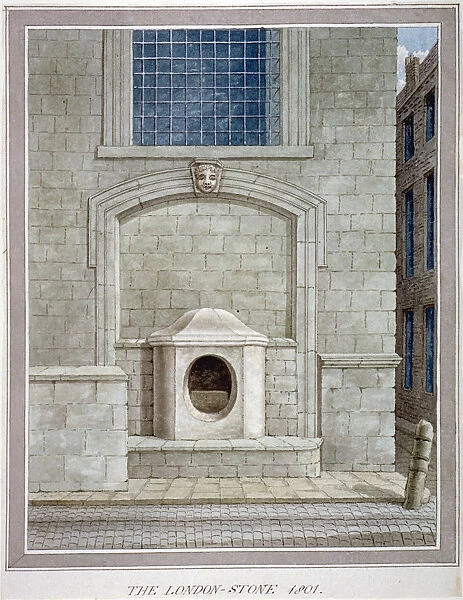 The London Stone, Cannon Street, City of London, 1801