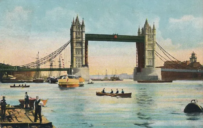 Framed Print : London - Tower Bridge, 1908. Creator: Unknown