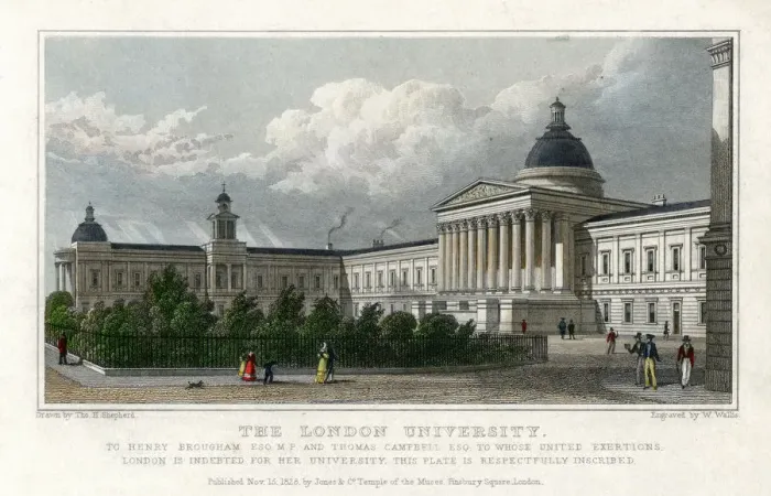 Framed Print : The London University, 1828. Artist: W Wallis Framed Print : The London University, 1828. Artist: W Wallis