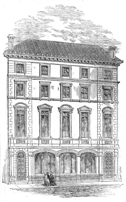 Framed Print : The London and Westminster Bank - Holborn Branch, 1854. Creator: Unknown Framed Print : The London and Westminster Bank - Holborn Branch, 1854. Creator: Unknown
