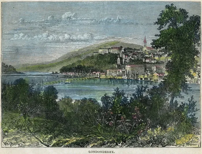 Framed Print : Londonderry, Ulster, Ireland, c1880 Framed Print : Londonderry, Ulster, Ireland, c1880