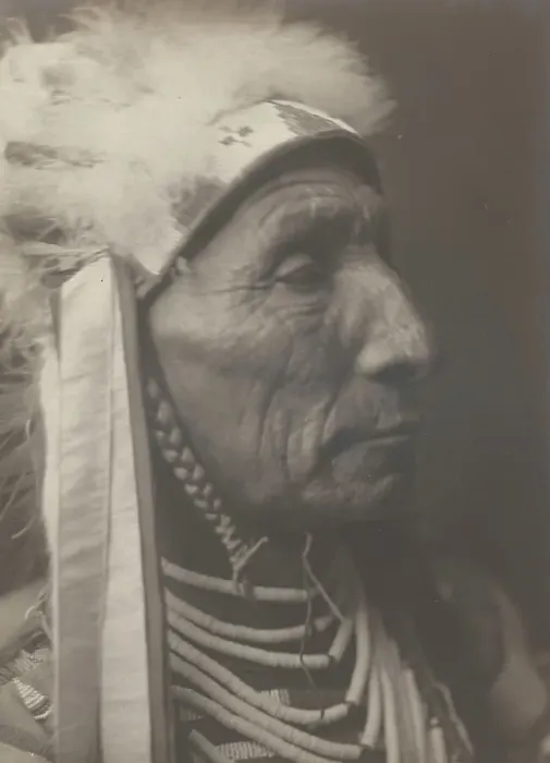 Framed Print : Lone Crow, 1908. Creator: Edward Sheriff Curtis Framed Print : Lone Crow, 1908. Creator: Edward Sheriff Curtis