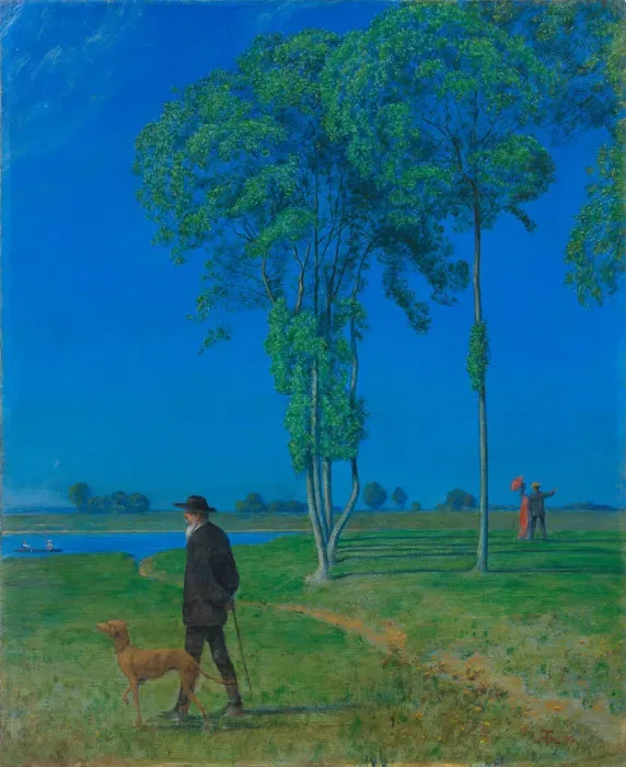 Framed Print : Loneliness, 1906. Creator: Thoma, Hans (1839-1924) Framed Print : Loneliness, 1906. Creator: Thoma, Hans (1839-1924)