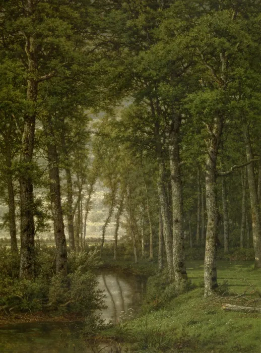 Framed Print : Loneliness. Landscape in the Surroundings of Schilde, 1871. Creator: Jean Pierre Francois Lamoriniere Framed Print : Loneliness. Landscape in the Surroundings of Schilde, 1871. Creator: Jean Pierre Francois Lamoriniere