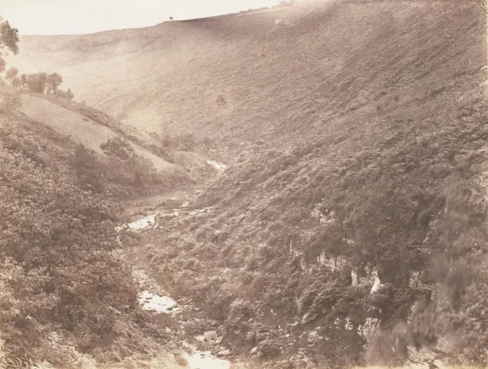 Framed Print : The Lonely Glen, 1853-56. Creator: John Dillwyn Llewelyn Framed Print : The Lonely Glen, 1853-56. Creator: John Dillwyn Llewelyn