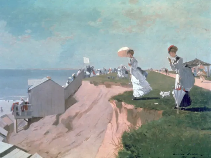 Framed Print : Long Branch, 1869. Artist: Winslow Homer