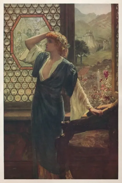 Framed Print : How Long!, c1889, (1917). Artist: Herbert Gustave Schmalz Framed Print : How Long!, c1889, (1917). Artist: Herbert Gustave Schmalz