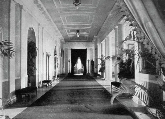 Framed Print : Long corridor, The White House, Washington, USA, 1908 Framed Print : Long corridor, The White House, Washington, USA, 1908