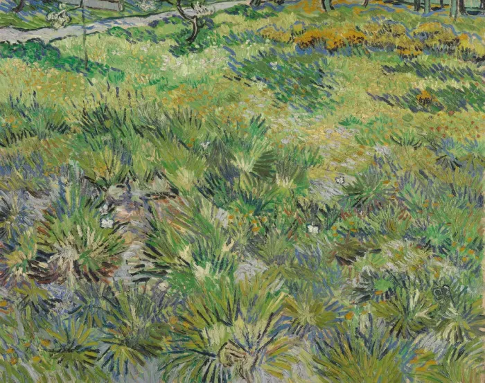 Framed Print : Long Grass with Butterflies, 1890. Artist: Gogh, Vincent, van (1853-1890) Framed Print : Long Grass with Butterflies, 1890. Artist: Gogh, Vincent, van (1853-1890)