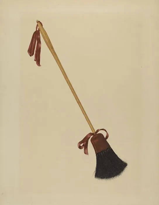 Framed Print : Long Handled Bristle Brush, c. 1938. Creator: Richard Barnett Framed Print : Long Handled Bristle Brush, c. 1938. Creator: Richard Barnett