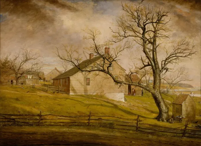 Framed Print : Long Island Farmhouses, 1862-63. Creator: William Sidney Mount Framed Print : Long Island Farmhouses, 1862-63. Creator: William Sidney Mount