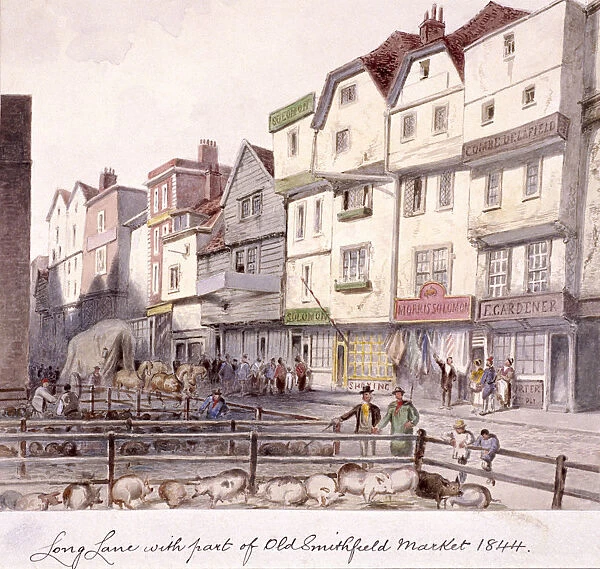 Long Lane, Smithfield, London, 1844