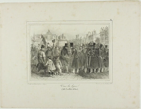 Long Life to the Troops!, July 28, 1830. Creator: Auguste Raffet