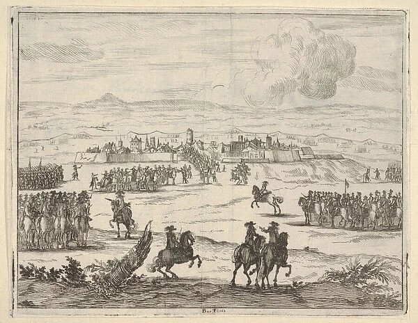 After a Long Seige, Francesco I d Este, with the Aid of the French Army, Takes Valencia