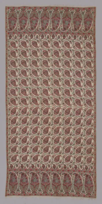 Framed Print : Long Shawl, Norwich, 1820  /  25. Creator: Unknown