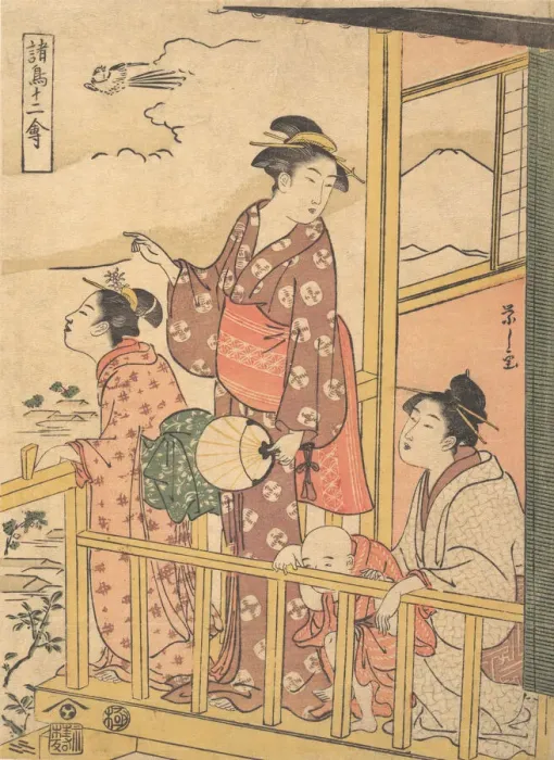 Framed Print : A Long-Tailed Fowl (Onagadori), from the series Twelve Assorted Birds (Shocho junikin) Framed Print : A Long-Tailed Fowl (Onagadori), from the series Twelve Assorted Birds (Shocho junikin)