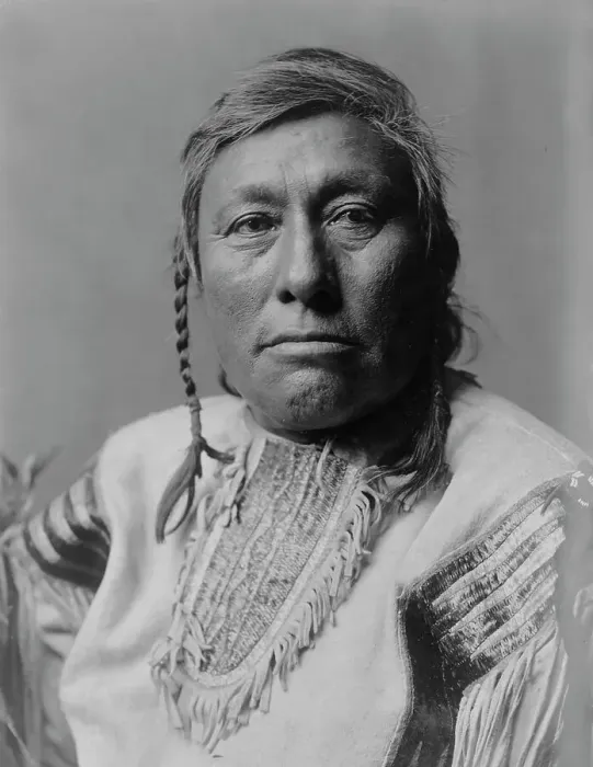 Framed Print : Long Time Dog, c1908. Creator: Edward Sheriff Curtis Framed Print : Long Time Dog, c1908. Creator: Edward Sheriff Curtis