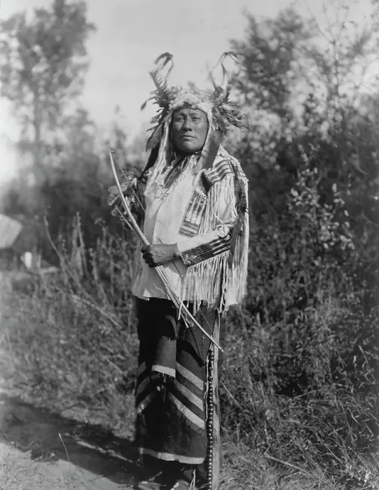 Framed Print : Long Time Dog-Hidatsa, c1908. Creator: Edward Sheriff Curtis Framed Print : Long Time Dog-Hidatsa, c1908. Creator: Edward Sheriff Curtis