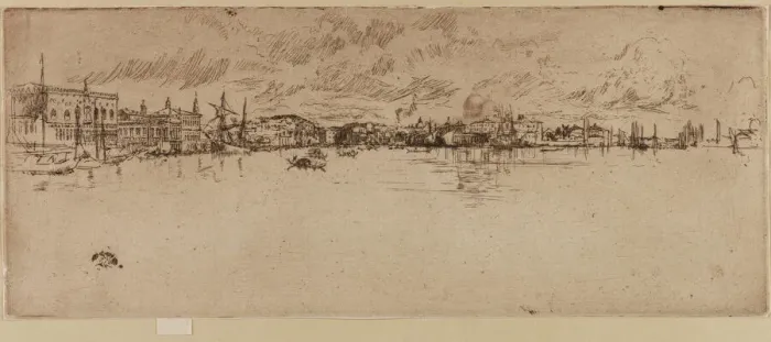 Framed Print : Long Venice, 1879-1880. Creator: James Abbott McNeill Whistler Framed Print : Long Venice, 1879-1880. Creator: James Abbott McNeill Whistler