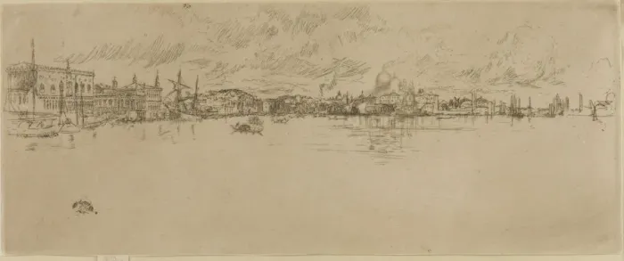 Framed Print : Long Venice, 1879-1880. Creator: James Abbott McNeill Whistler Framed Print : Long Venice, 1879-1880. Creator: James Abbott McNeill Whistler