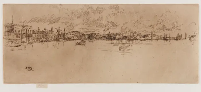 Framed Print : Long Venice, 1879-1880. Creator: James Abbott McNeill Whistler Framed Print : Long Venice, 1879-1880. Creator: James Abbott McNeill Whistler