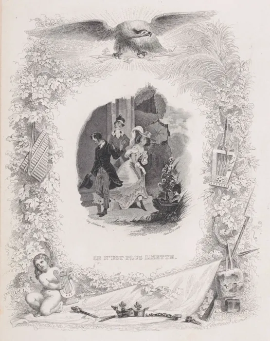 Framed Print : It is No Longer Lisette, from The Songs of Beranger, 1829 Framed Print : It is No Longer Lisette, from The Songs of Beranger, 1829