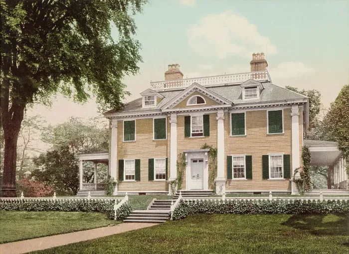 Framed Print : The Longfellow House, Cambridge, c1900. Creator: Unknown Framed Print : The Longfellow House, Cambridge, c1900. Creator: Unknown