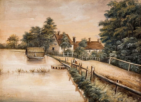 Longmore Pool, Sutton Park, 19th century. Creator: W. Green