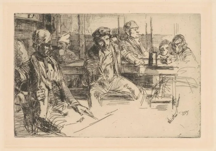 Framed Print : Longshoremen, 1859. Creator: James Abbott McNeill Whistler Framed Print : Longshoremen, 1859. Creator: James Abbott McNeill Whistler